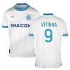 Levné Olympique de Marseille VITINHA 9 Domácí Fotbalové dresy 2023-24 Krátký Rukáv